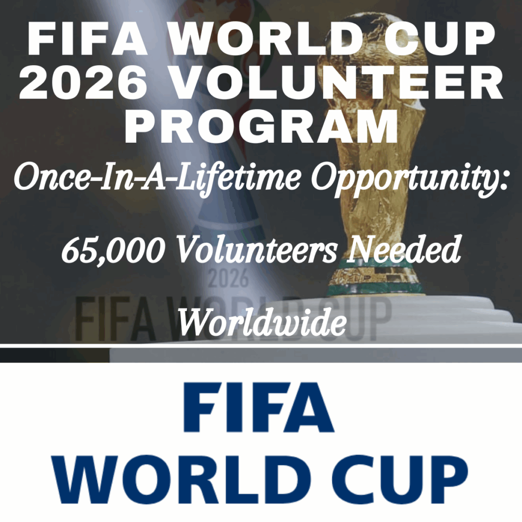 Once-In-A-Lifetime Opportunity: FIFA World Cup 2026 Volunteer Program | 65,000 Volunteers Needed Worldwide