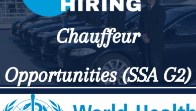 Your Next Stop: WHO Chauffeur Opportunities (SSA G2)
